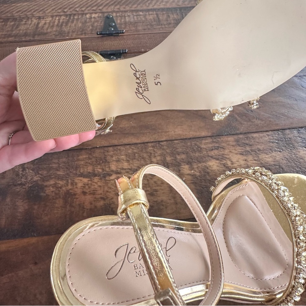 NWT Elegant Jewel Badgley Mischka Women's Sandals - Picture 9 of 12